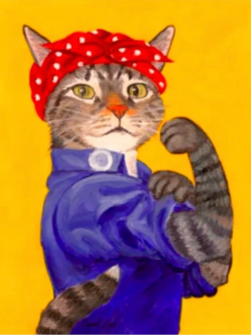 NEW Canvas Rosie The Riveter Print. 11" x 14" x 2.5". Wall Art.